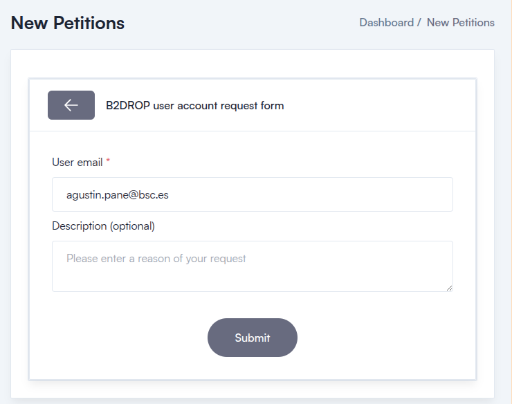 _Screenshot: New B2Drop Group Form_