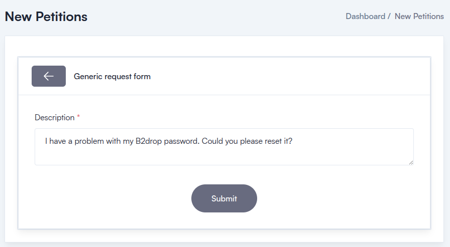 _Screenshot: Generic Request Form_